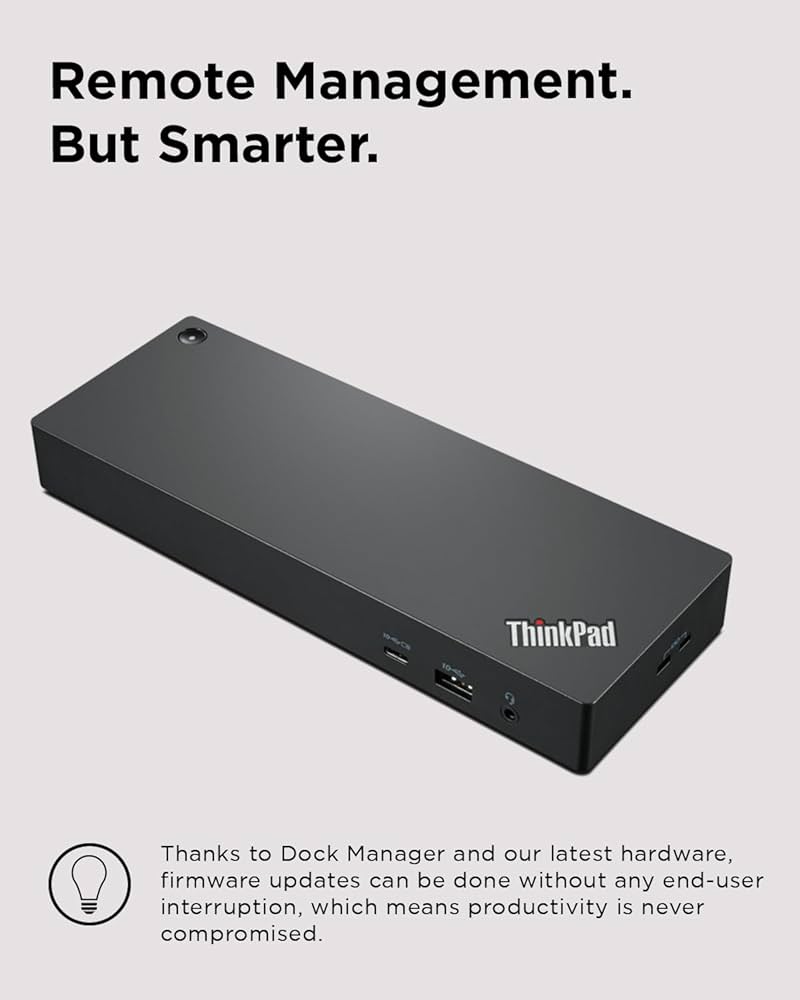 Amazon.com: Lenovo ThinkPad Universal Thunderbolt 4 Dock, 4