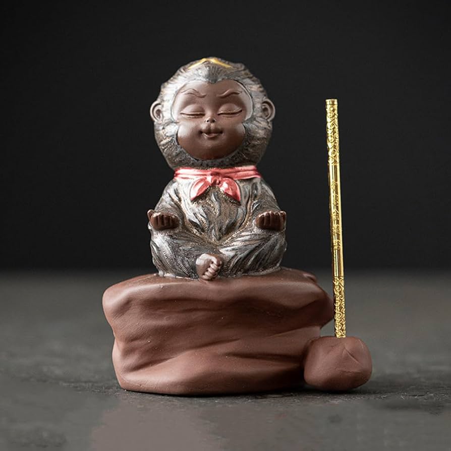 Amazon.com: CHBDJY Monkey King Statue, Baby Sun Wukong Figure, 3.5