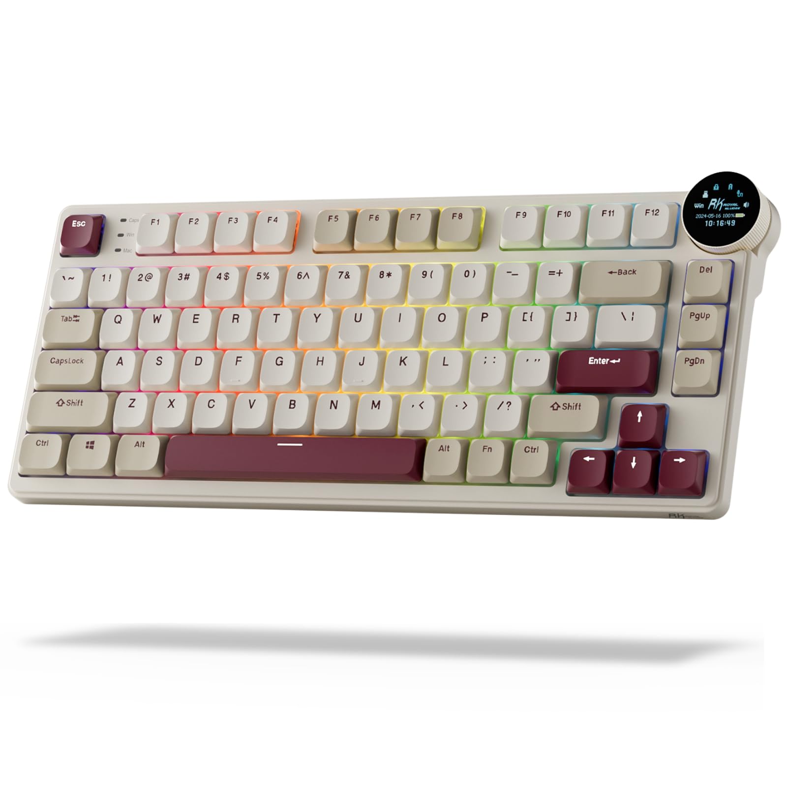 RK ROYAL KLUDGE N80 Low-Profile Mechanical Keyboard w/Smart