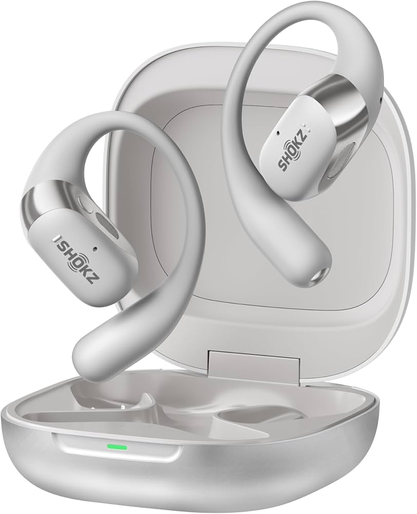 美品】SHOKZ OPENFIT 2 ワイヤレスイヤホン ホワイト Amazon.com