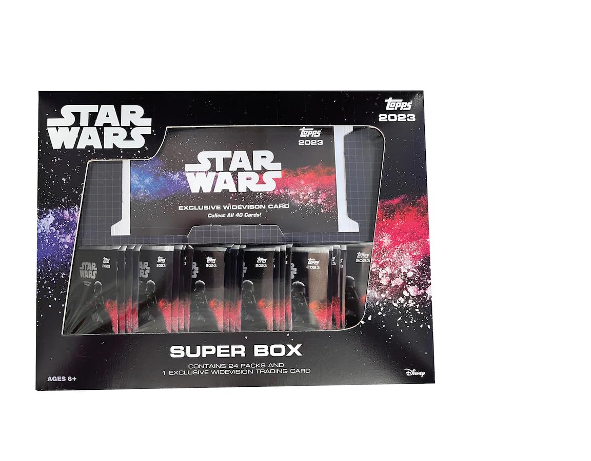 Amazon.com: 2023 Topps Star Wars Flagship Super Hobby Box 24 Packs