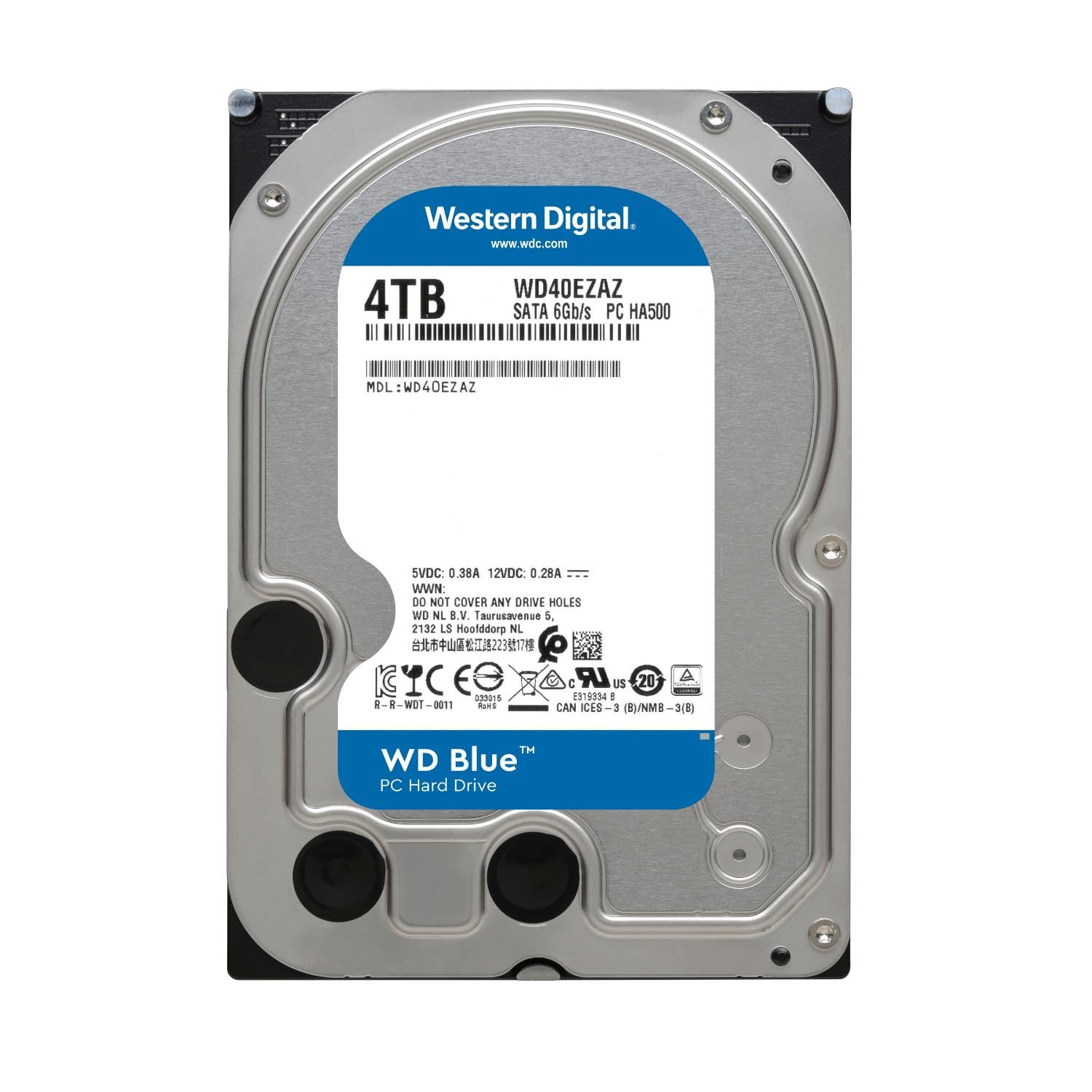 Western Digital 4TB WD Blue PC Internal Hard Drive HDD - 5400 RPM