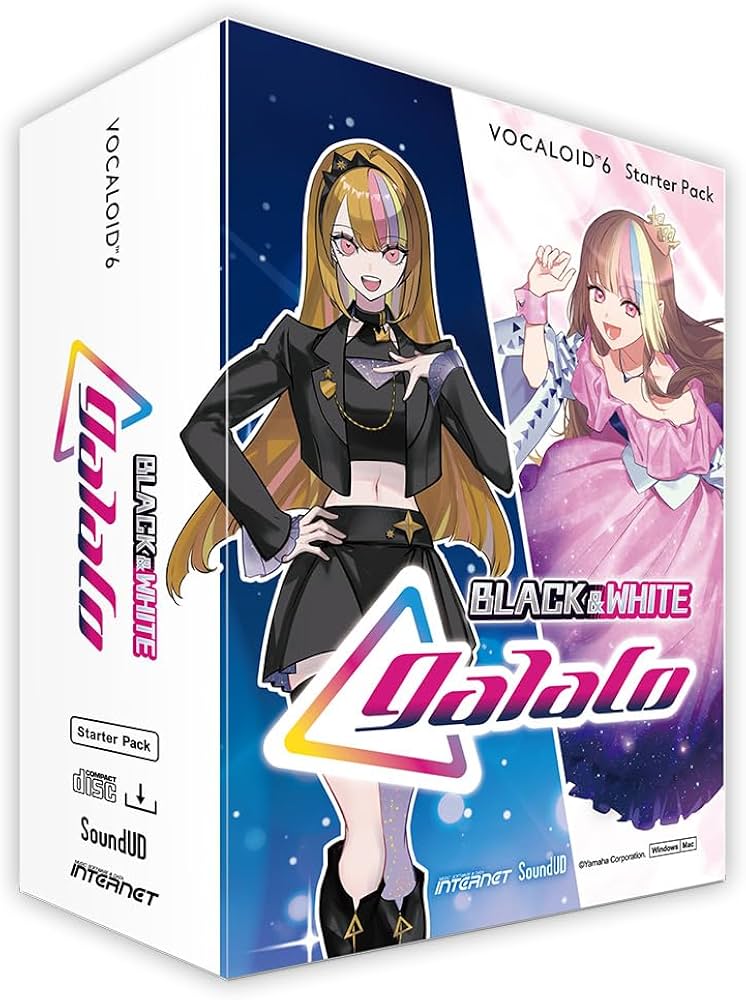 Amazon.co.jp: VOCALOID6 Starter Pack galaco BLACK&WHITE : PCソフト