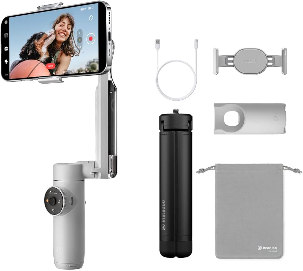 スマートフォン用AI搭載ジンバル Insta360 Flow Pro【中古美品