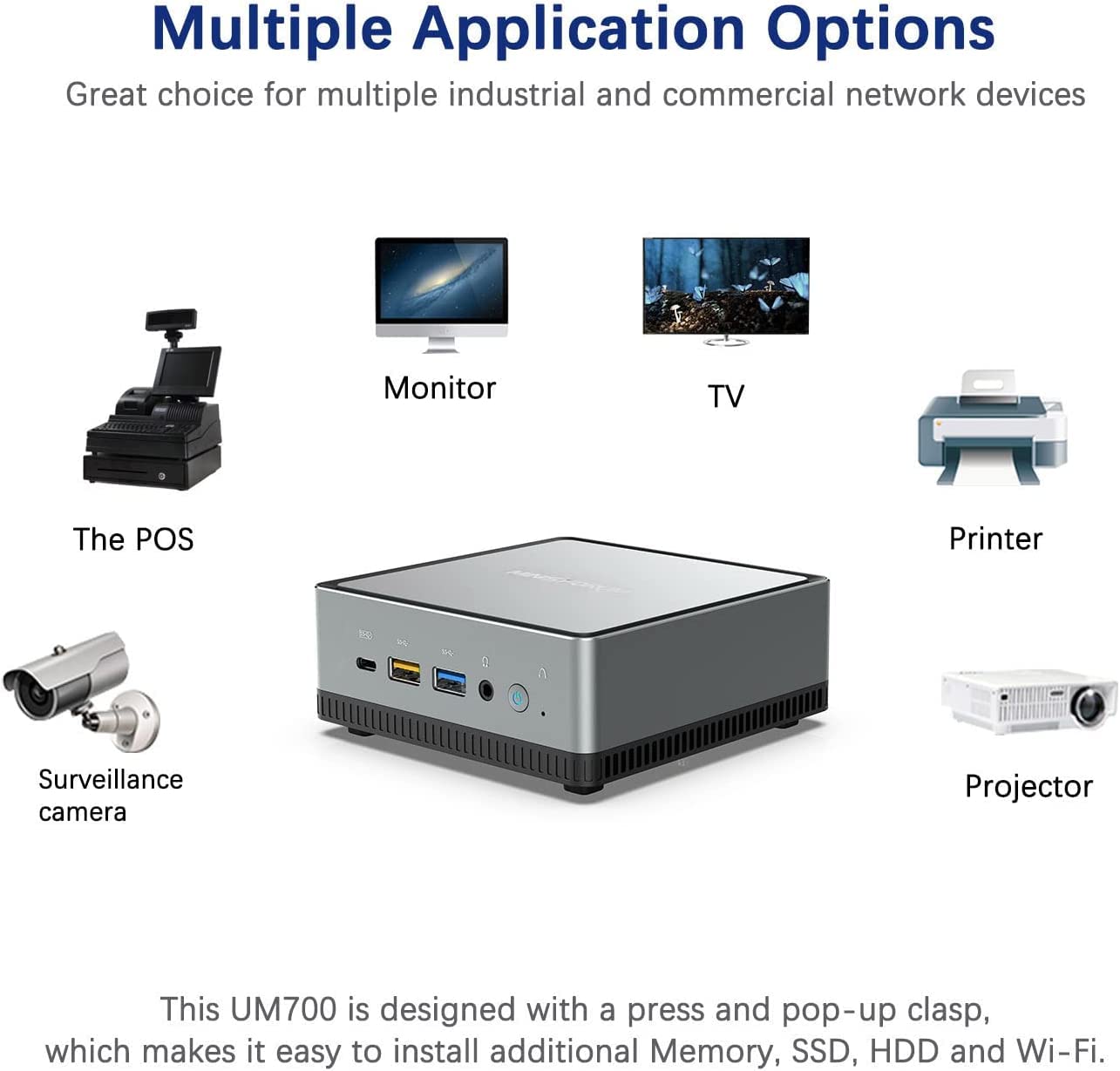 Amazon.com: MINISFORUM Mini PC AMD Ryzen 7 3750H UM700 | 16 GB RAM