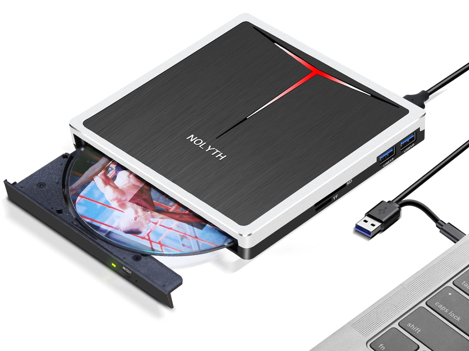 Amazon.co.jp: NOLYTH (ノリス) 外付けDVDドライブ USB C SuperDrive