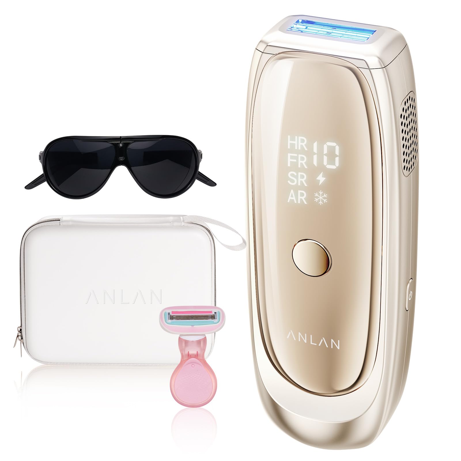 Amazon | 【TV紹介✕美人百花ムダ毛ケア部門NO1】ANLAN 脱毛器 Zap 光