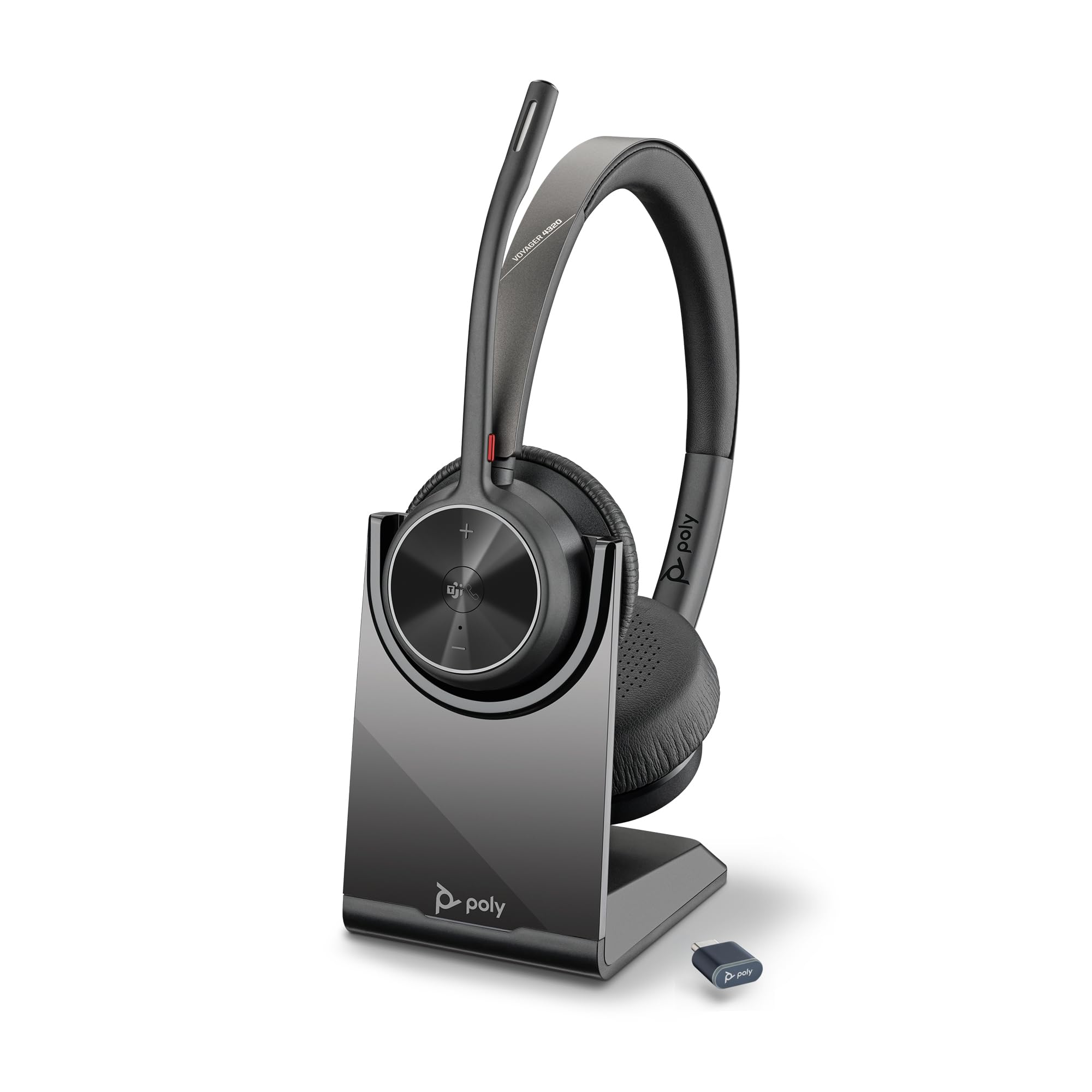 Amazon.com: Poly Voyager 4320 UC Wireless Headset & Charge Stand
