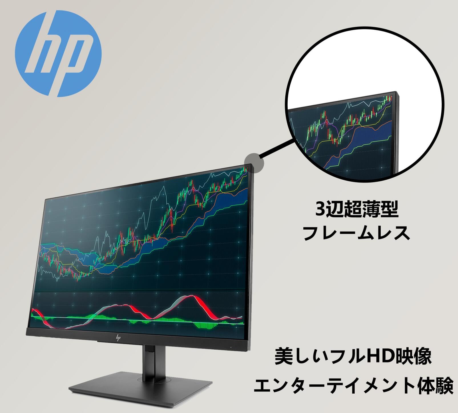 Amazon.co.jp: 【整備済み品】エイチピー 3辺狭額縁ベゼル採用モニター