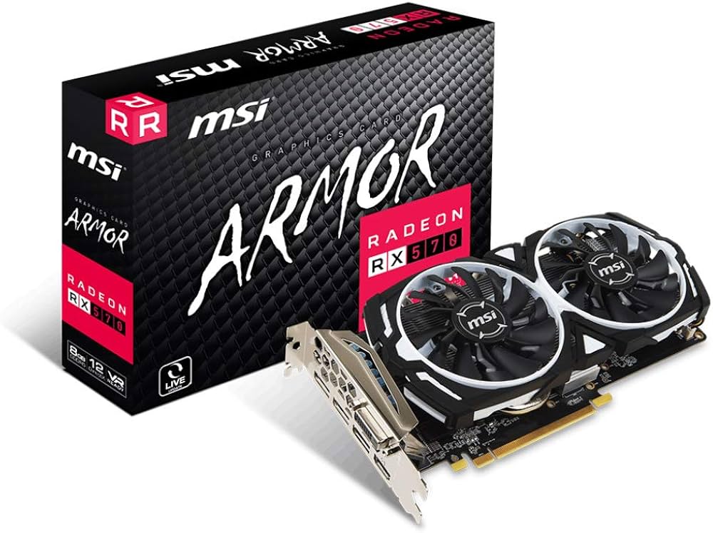 Amazon | MSI Radeon RX 570 ARMOR 8G J グラフィックスボード VD7195