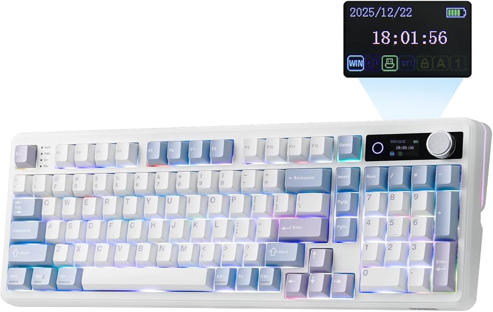 Amazon | EPOMAKER TH99 PRO 96% メカニカルキーボード スクリーン