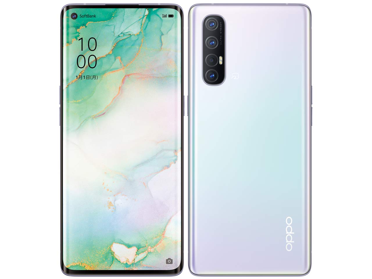 Amazon | SIMフリー SoftBank OPPO Reno3 5G ミスティ ホワイト A001OP