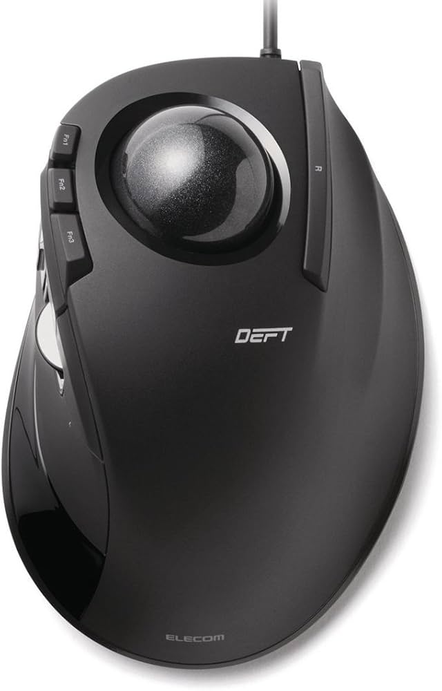 Amazon.co.jp: エレコム USB マウス 有線 トラックボール 人差し指用 8