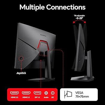 KOORUI 24 Inch Gaming Monitor, QHD 1440p Computer Monitor, 180Hz