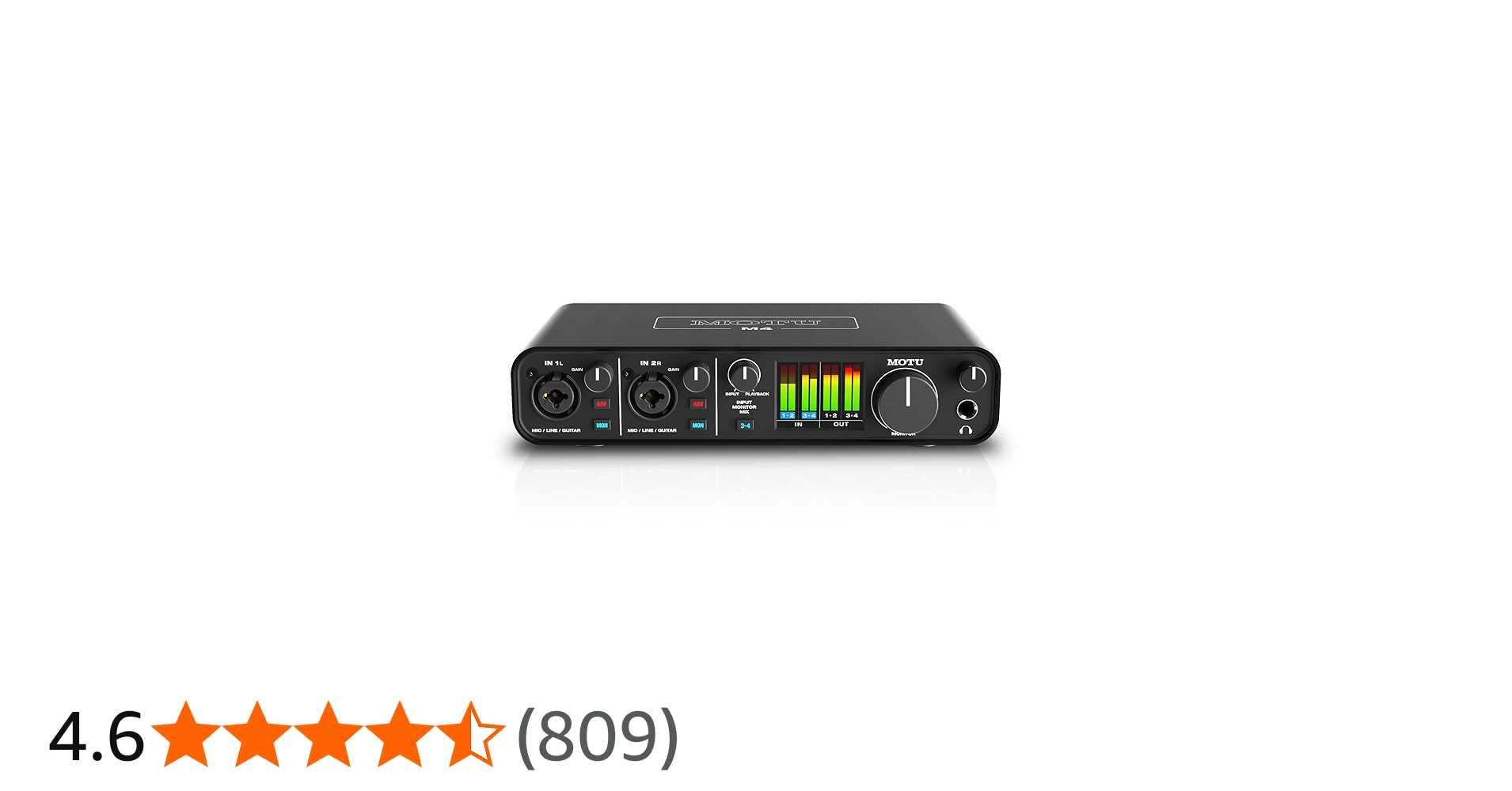 Amazon.co.jp: MOTU M4 4x4 USB-C オーディオインターフェース : 楽器