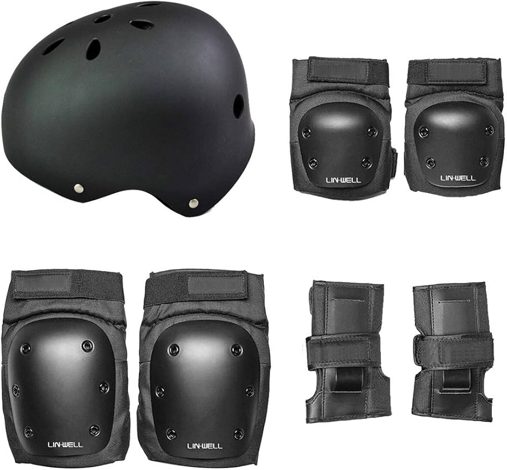 Amazon.co.jp: スケートボード プロテクター 7点セット 手首 肘 膝