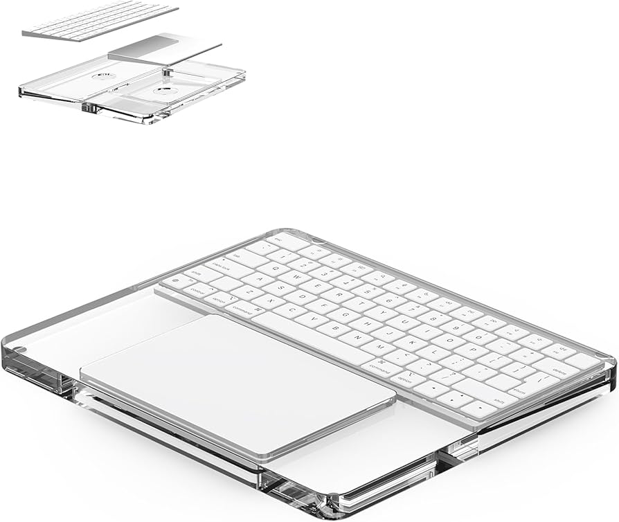 Hazevaiy Acrylic Magic Keyboard and Trackpad Support Stand
