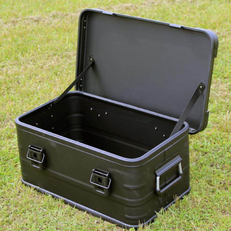 Amazon｜マットブラックスタッキング アルミ コンテナボックス30L