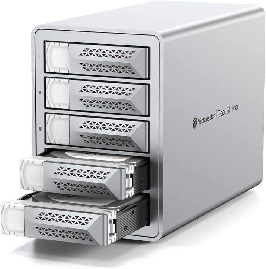 外付けハードディスク・ドライブ NAS Yottamaster 5Bay USB-C 40TB