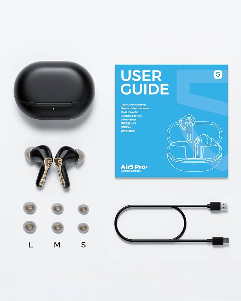 Amazon.com: SoundPEATS Air5 Pro+ MEMS Speaker Earbuds, Hybrid