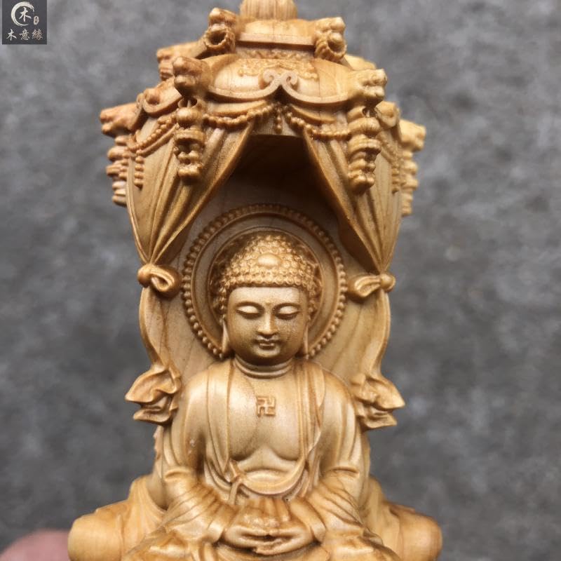 Amazon｜木彫りの仏像 阿弥陀三尊 【 阿弥陀如来 観音菩薩 勢至菩薩