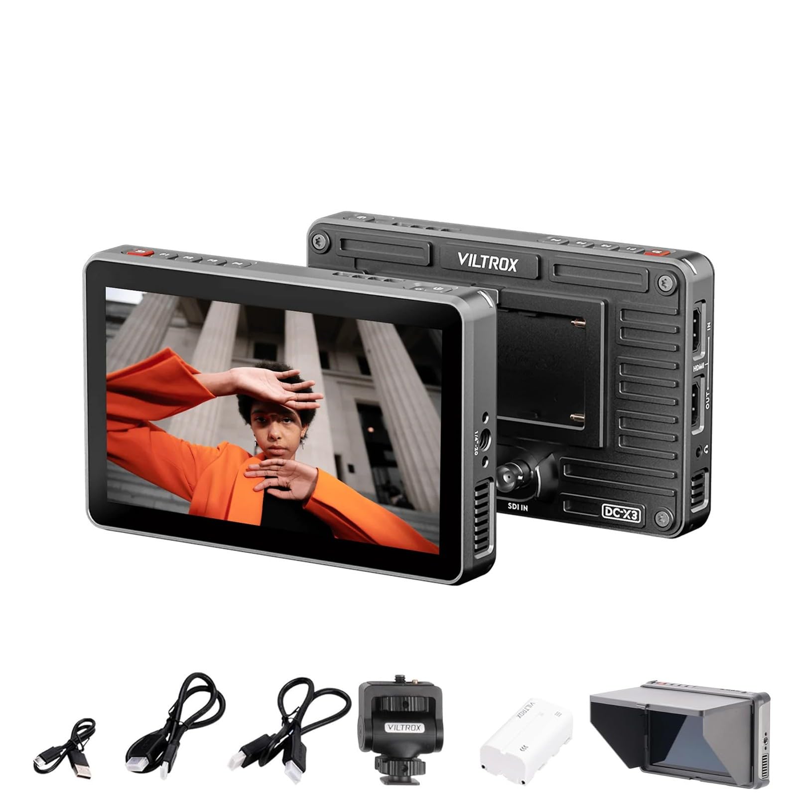 Amazon | VILTROX DC-X3 6インチ 超高輝度 2000Nits タッチスクリーン