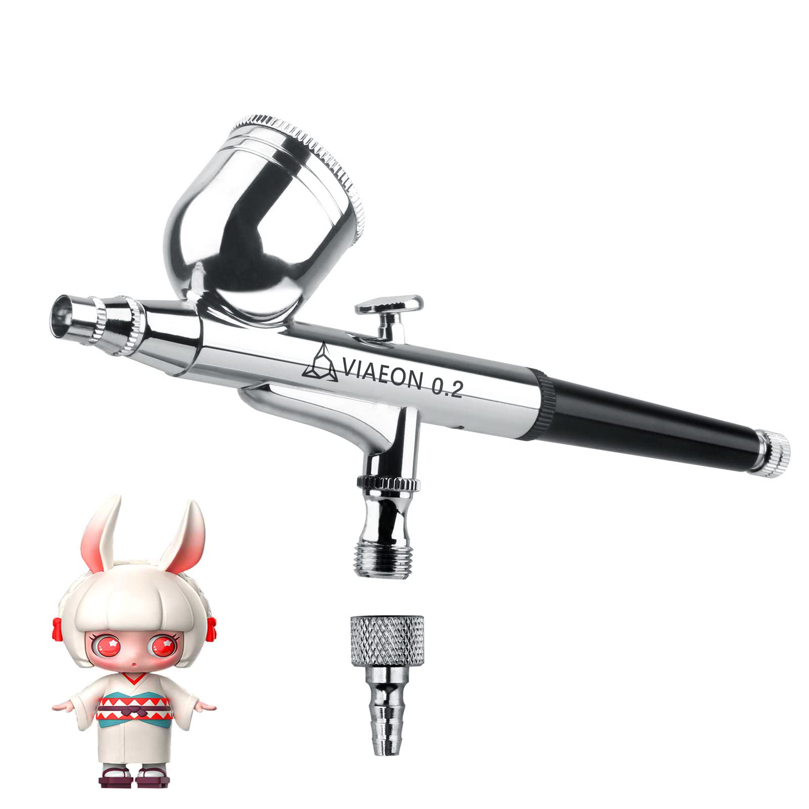 Amazon | VIAEON エアブラシ ハンドピース エアーブラシ 0.2mm え