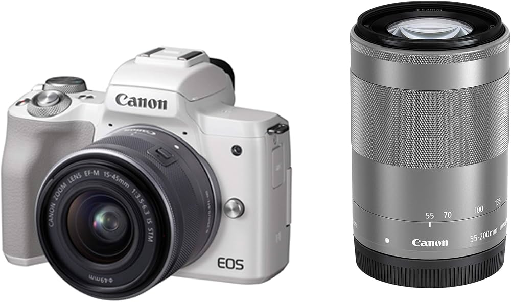 Amazon | Canon ミラーレス一眼カメラ EOS Kiss M ダブルズームキット