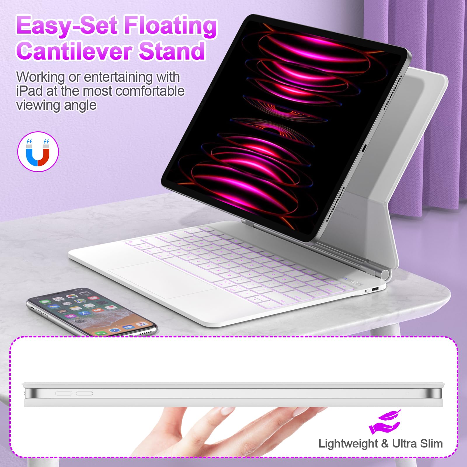 Amazon.com: Bettdow Magnetic Keyboard for iPad Air 13 inch M3 2025