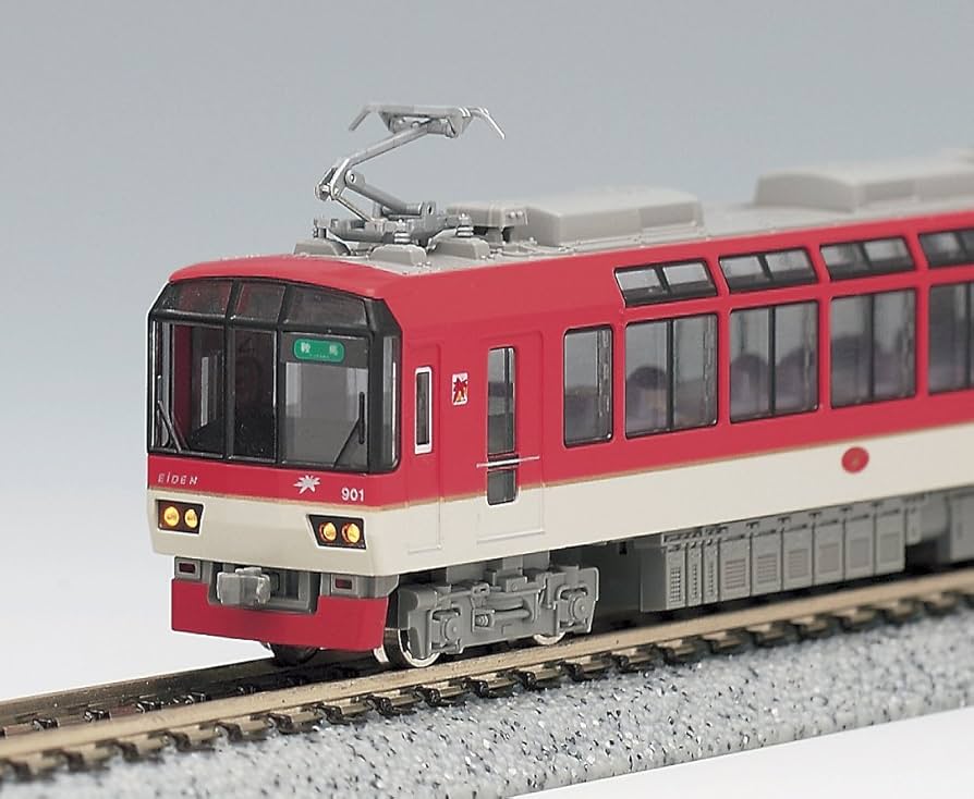 Amazon | KATO Nゲージ 叡山電鉄900系 きらら レッド 10-411 鉄道模型