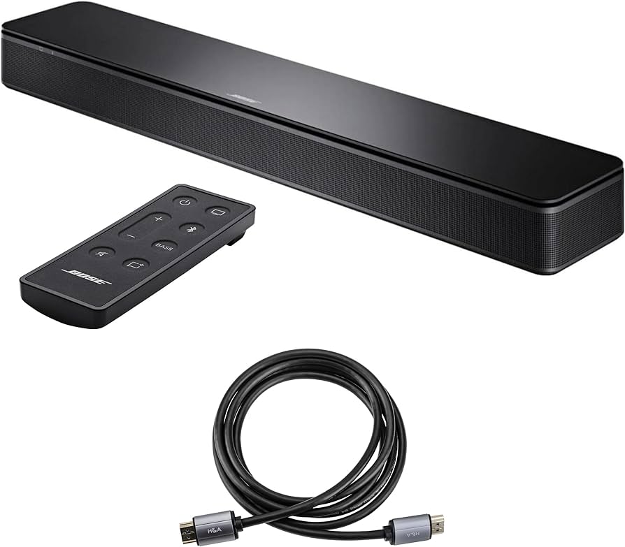 Amazon.com: Bose TV Speaker, Black with H&A High-Speed HDMI 2.0 10