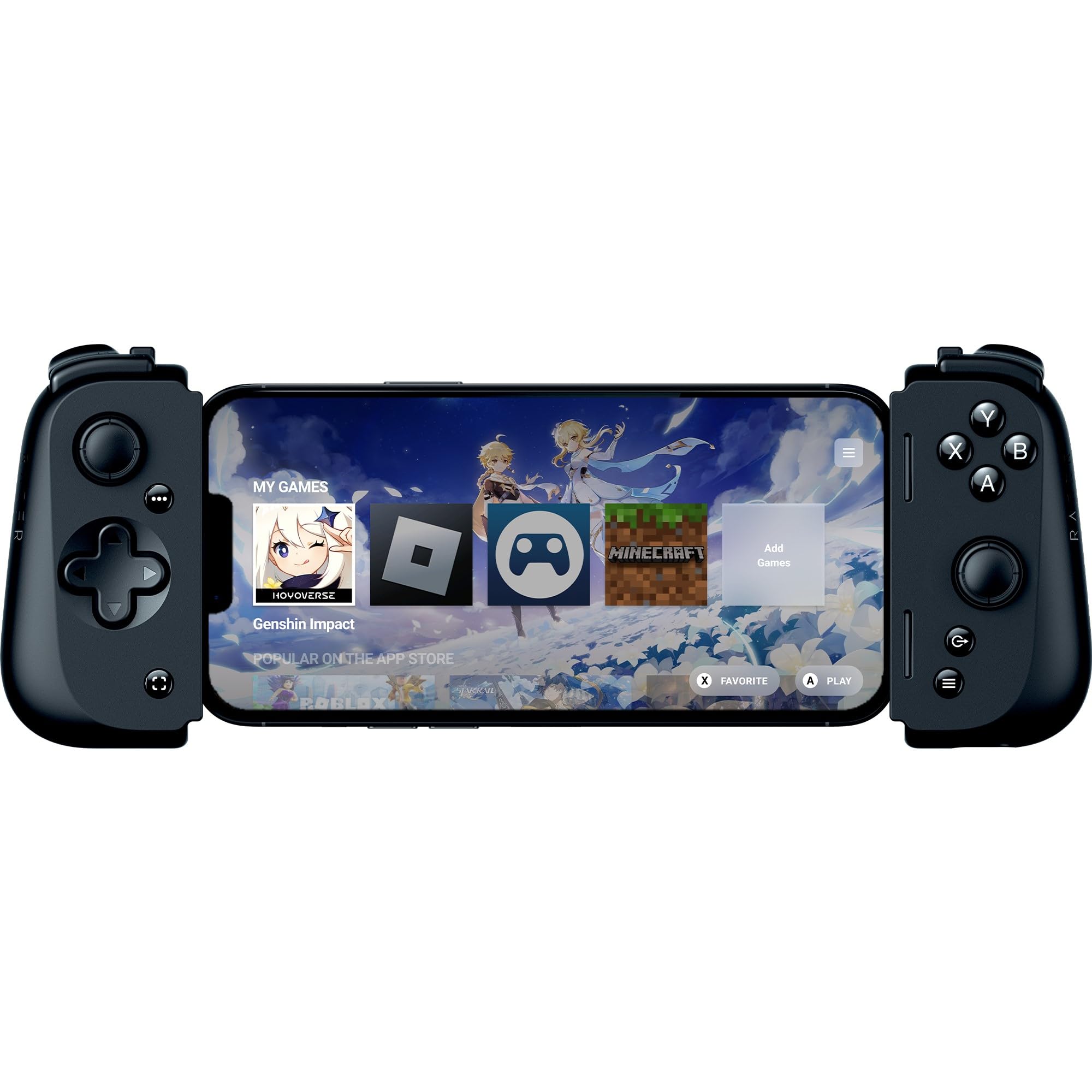 Controle para smartphone Razer Kishi V2, compatível com iOS, preto