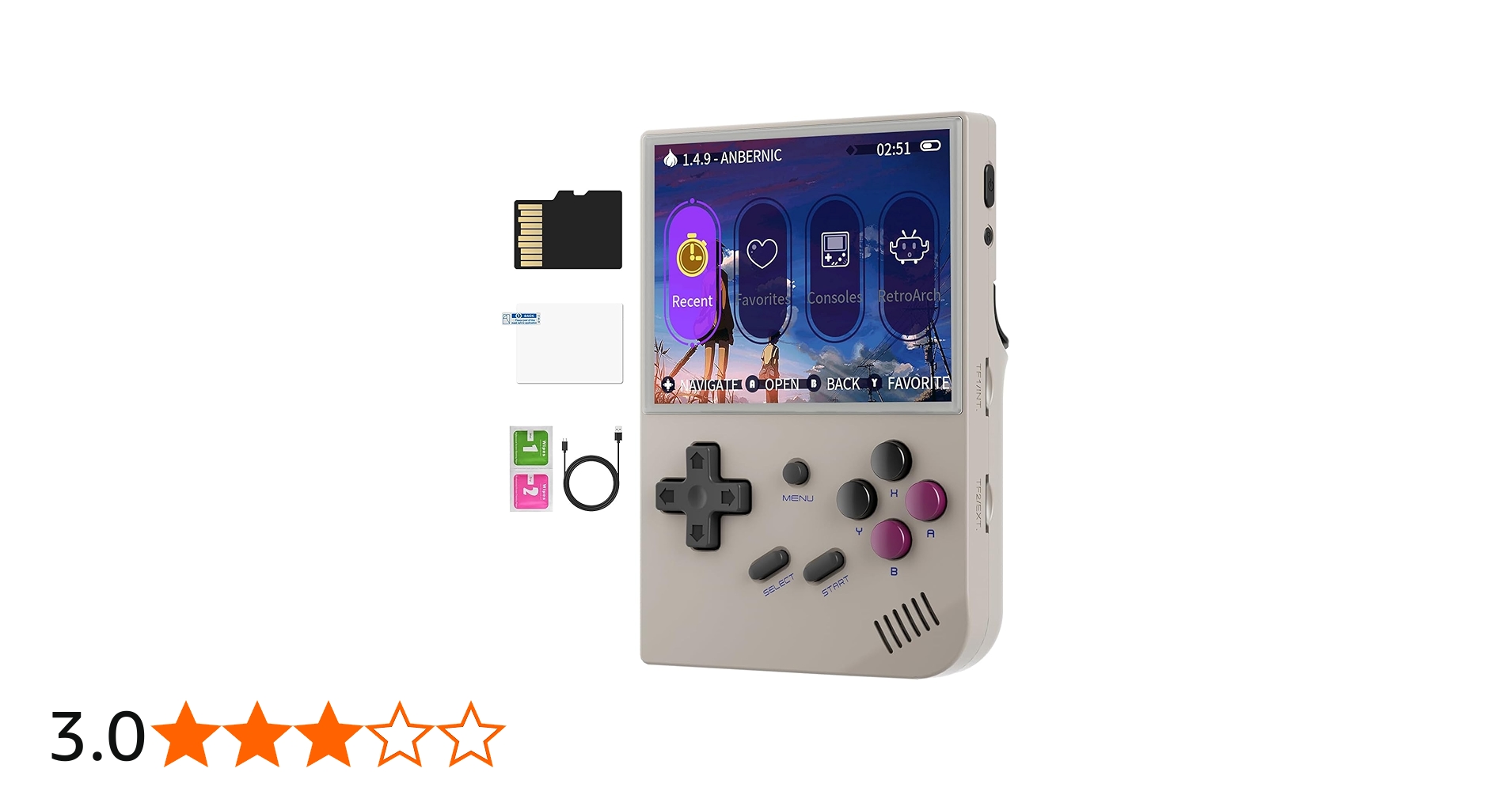 Amazon.co.jp: Anbernic RG35XX Whatskoハンドヘルドゲーム機