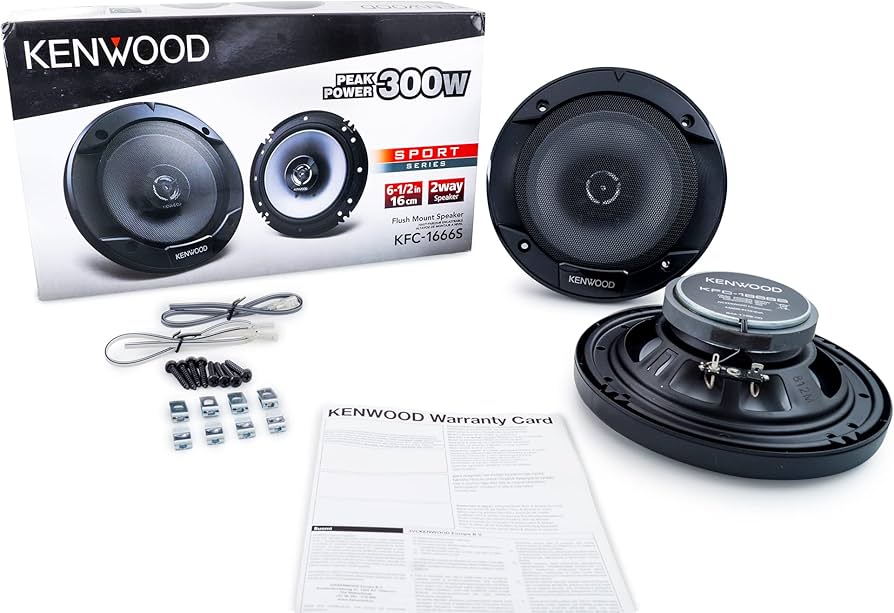 Amazon.co.jp: Kenwood KFC-1666S カーステレオスピーカー 6-1/2インチ