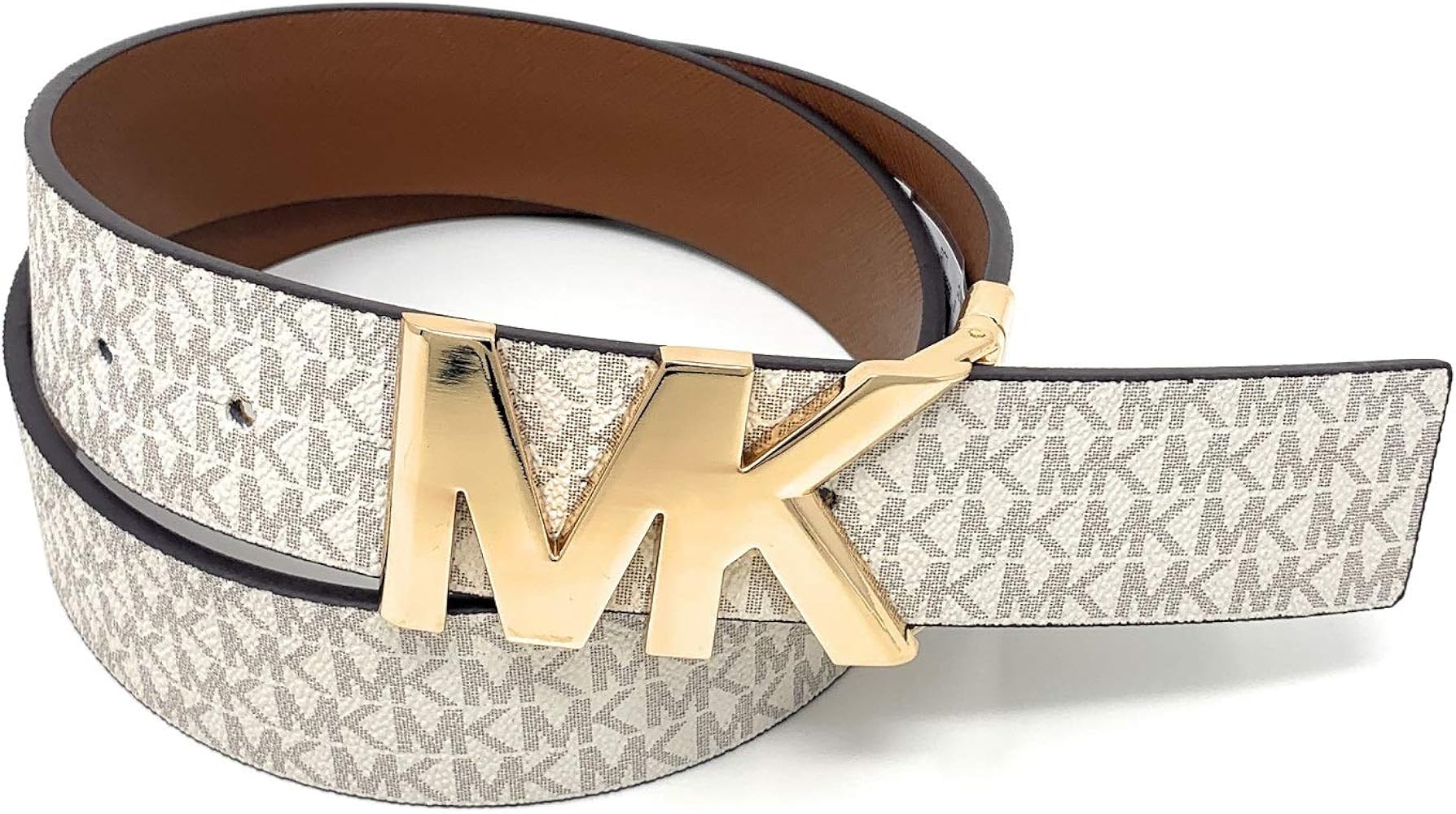 Amazon | Michael Kors (マイケル コース) シグネチャー ロゴ ベルト