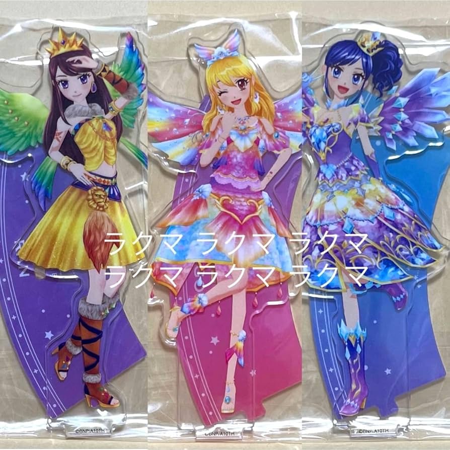 Amazon.co.jp: アイカツ アクリルスタンド いちご あおい 蘭 スター