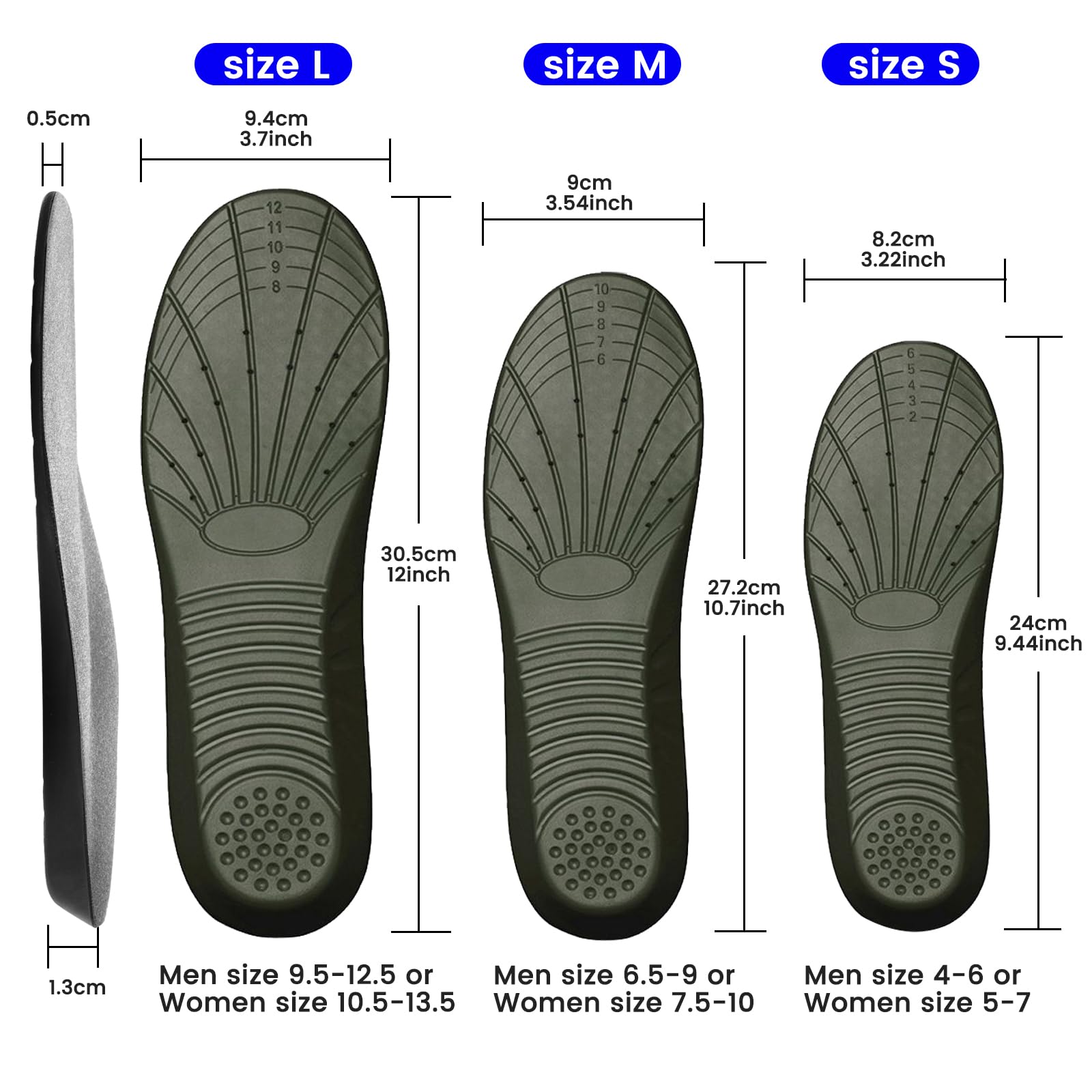 Amazon.com: Shoe Insoles, Memory Foam Insoles, Providing Excellent