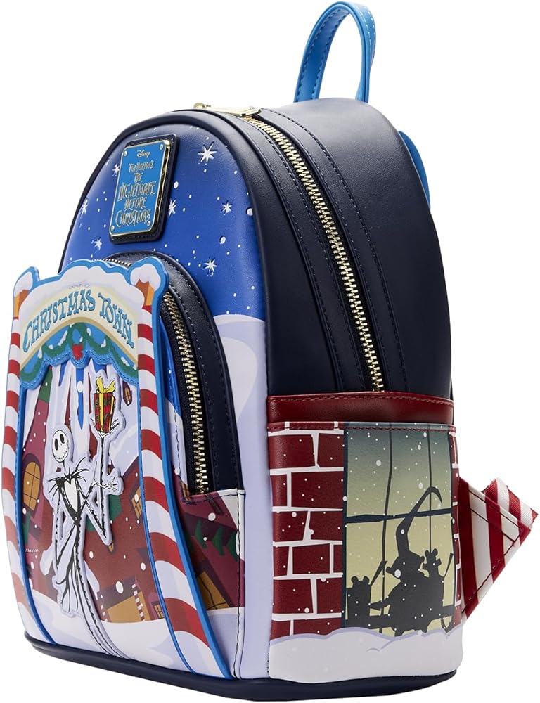 Amazon.com | Loungefly x NBC Christmas Town Mini Backpack