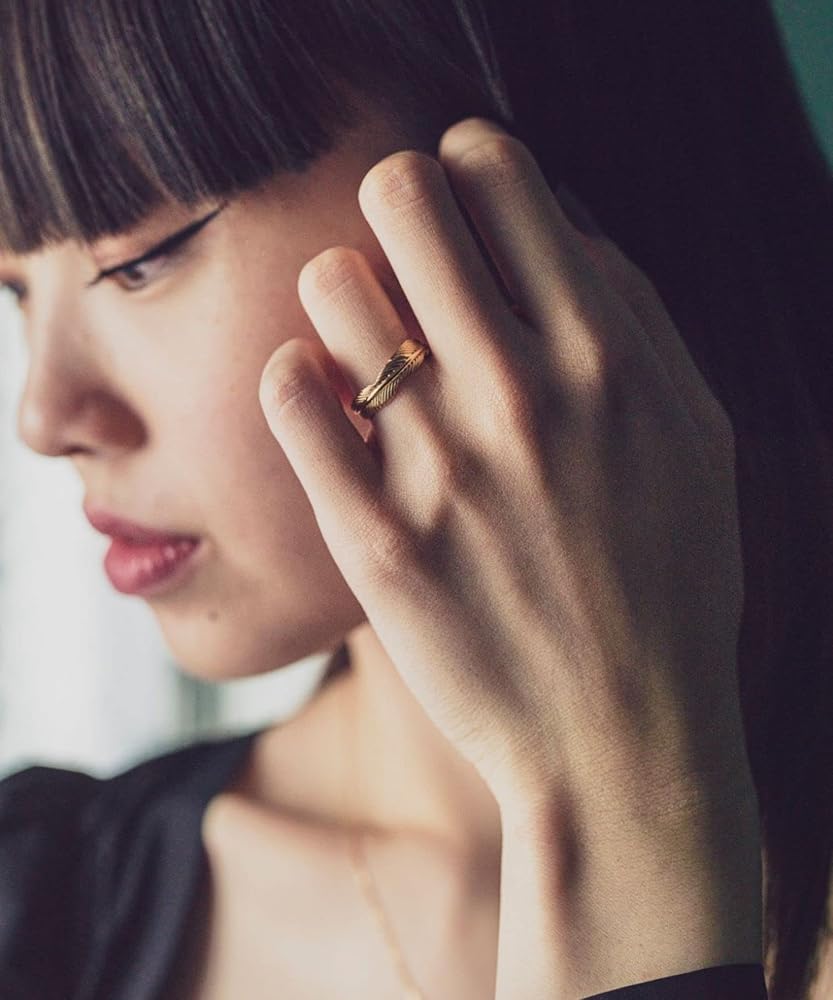 Amazon | (エテ) ete [シェア] フェザー リング 810229 9号 イエロー