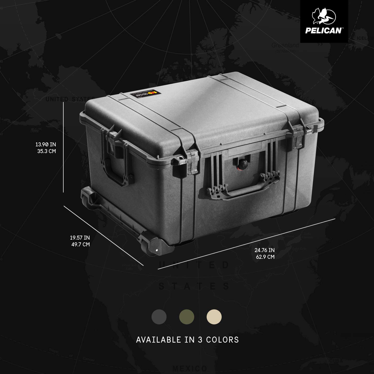 Amazon.co.jp: PELICAN ハードケース 1620 N ブラック 1620-020-110