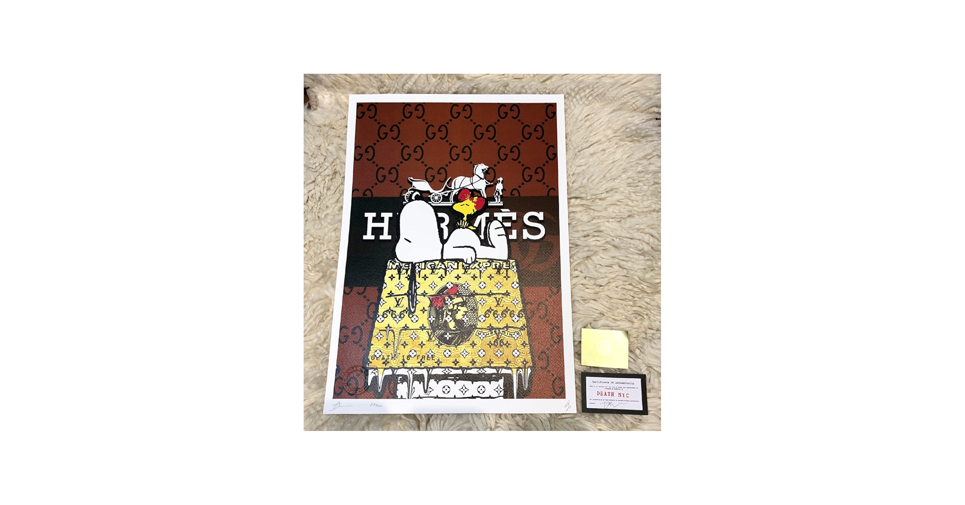 Amazon.co.jp: DEATH NYC 世界限定100枚 スヌーピー SNOOPY ヴィトン