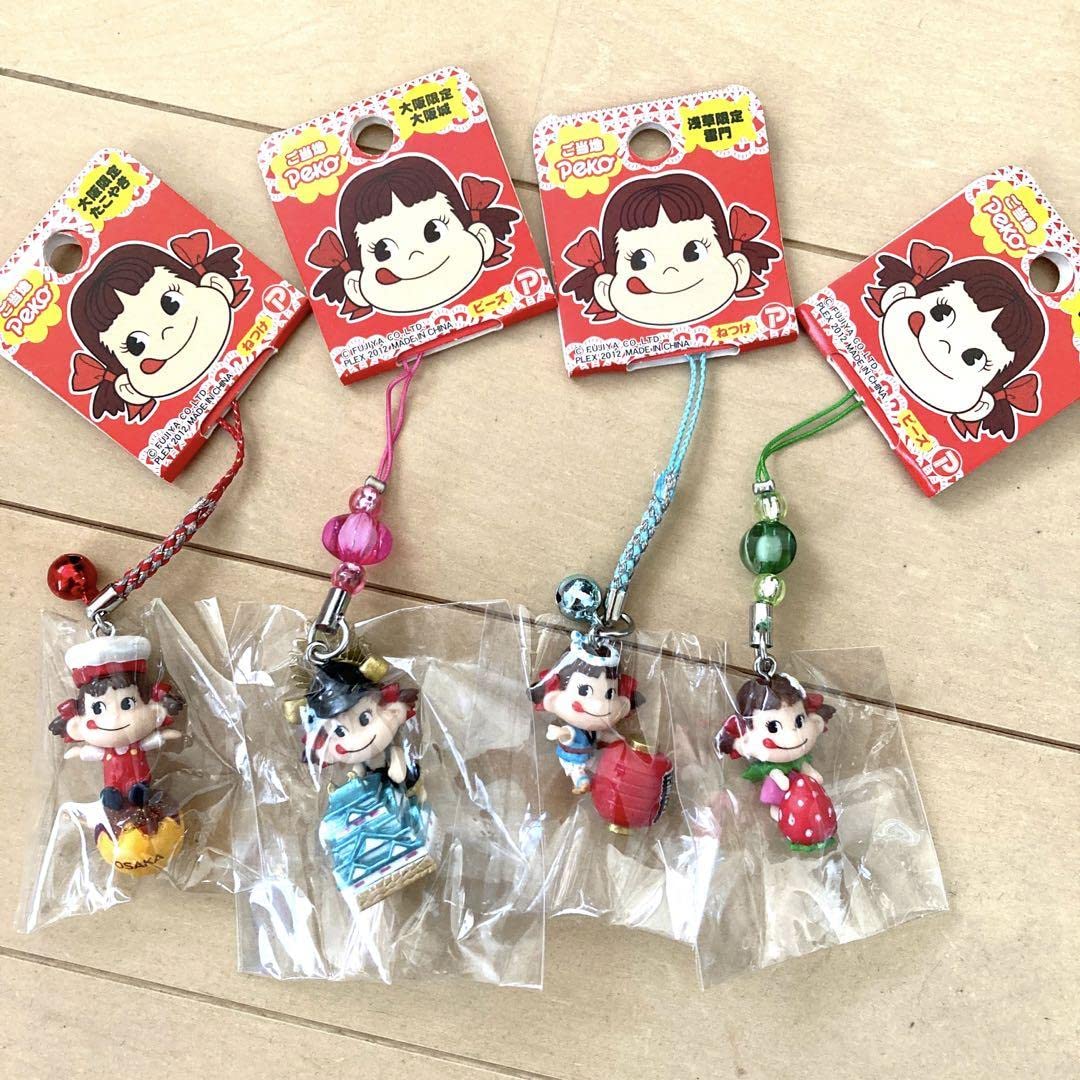 Amazon.co.jp: 不二家 ペコちゃん ご当地キーホルダー 大阪たこ焼き