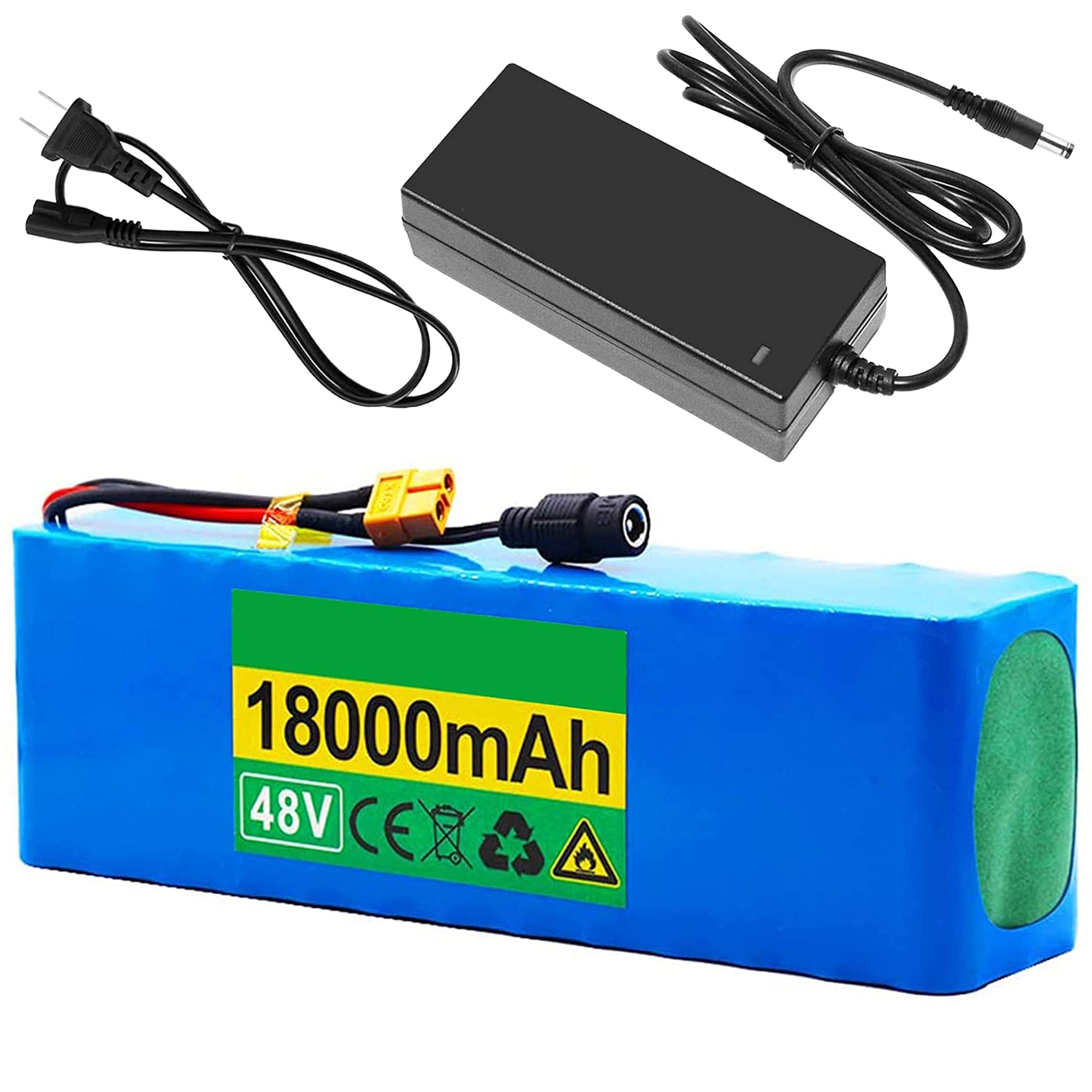 Amazon | 48V 18Ahリチウム電池パック 電動スクーター用 18000mAh