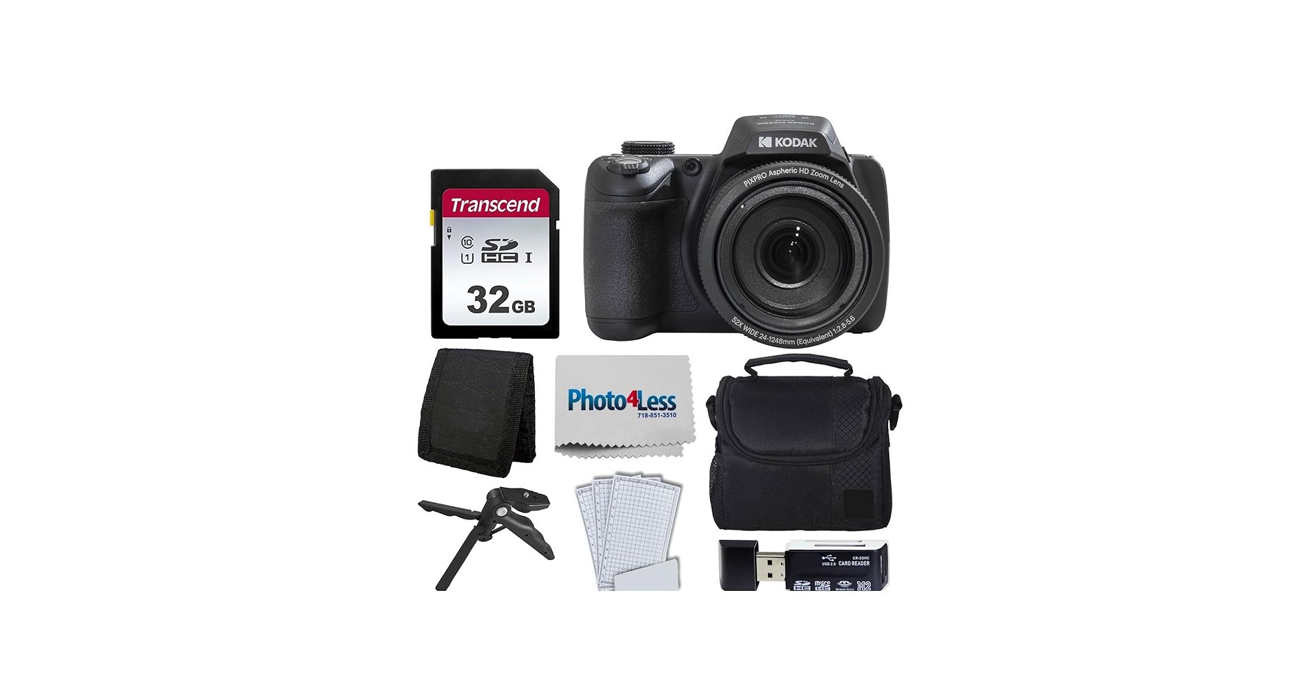 Amazon.com : Kodak PIXPRO AZ528 Digital Camera (Black) Bundle with
