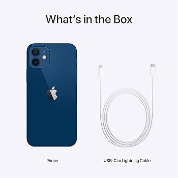 Amazon.com: Apple iPhone 12 (64GB, Blue) [Locked] + Carrier