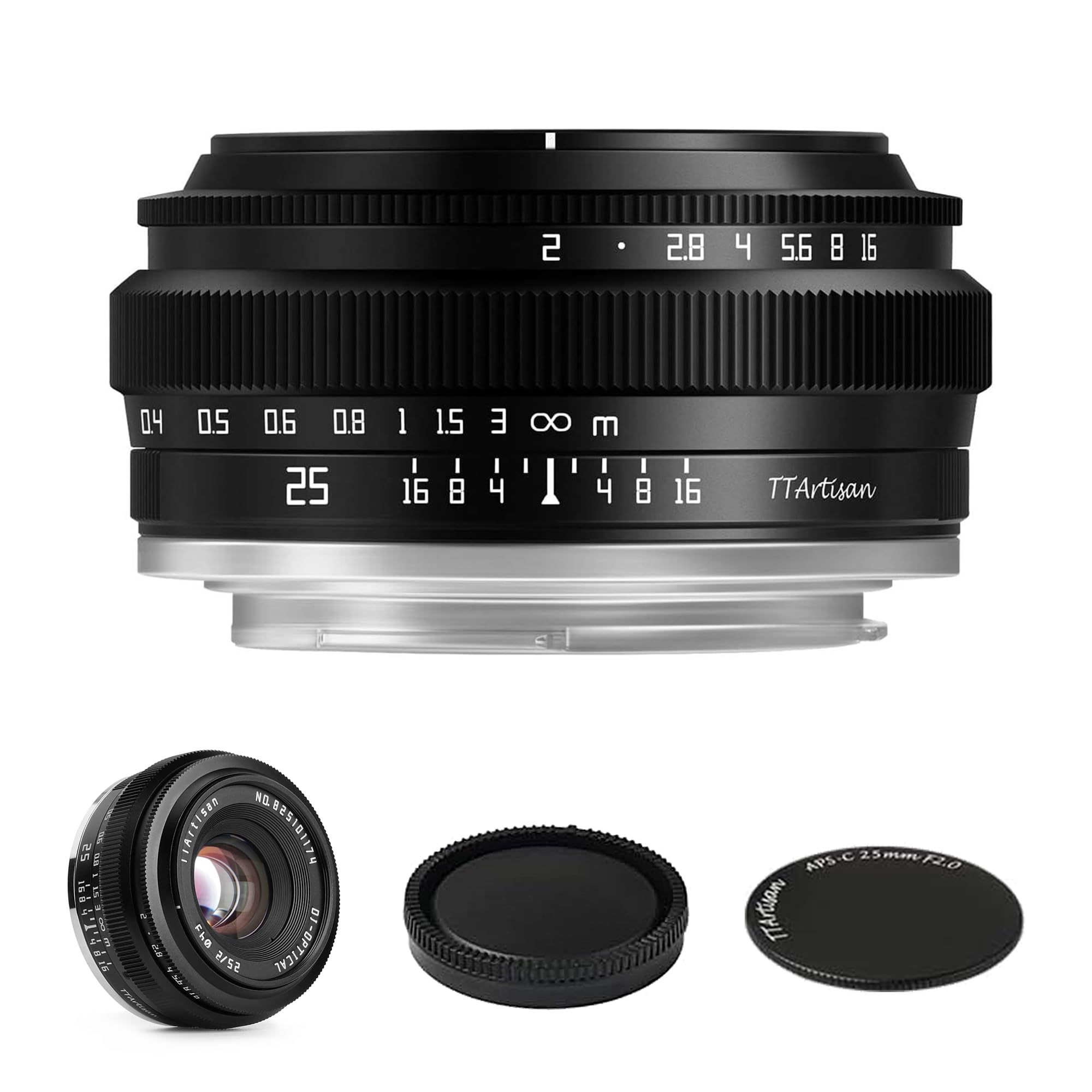 Amazon.com : TTArtisan 25mm F2 Wide-Angle APS-C Camera Lens Large