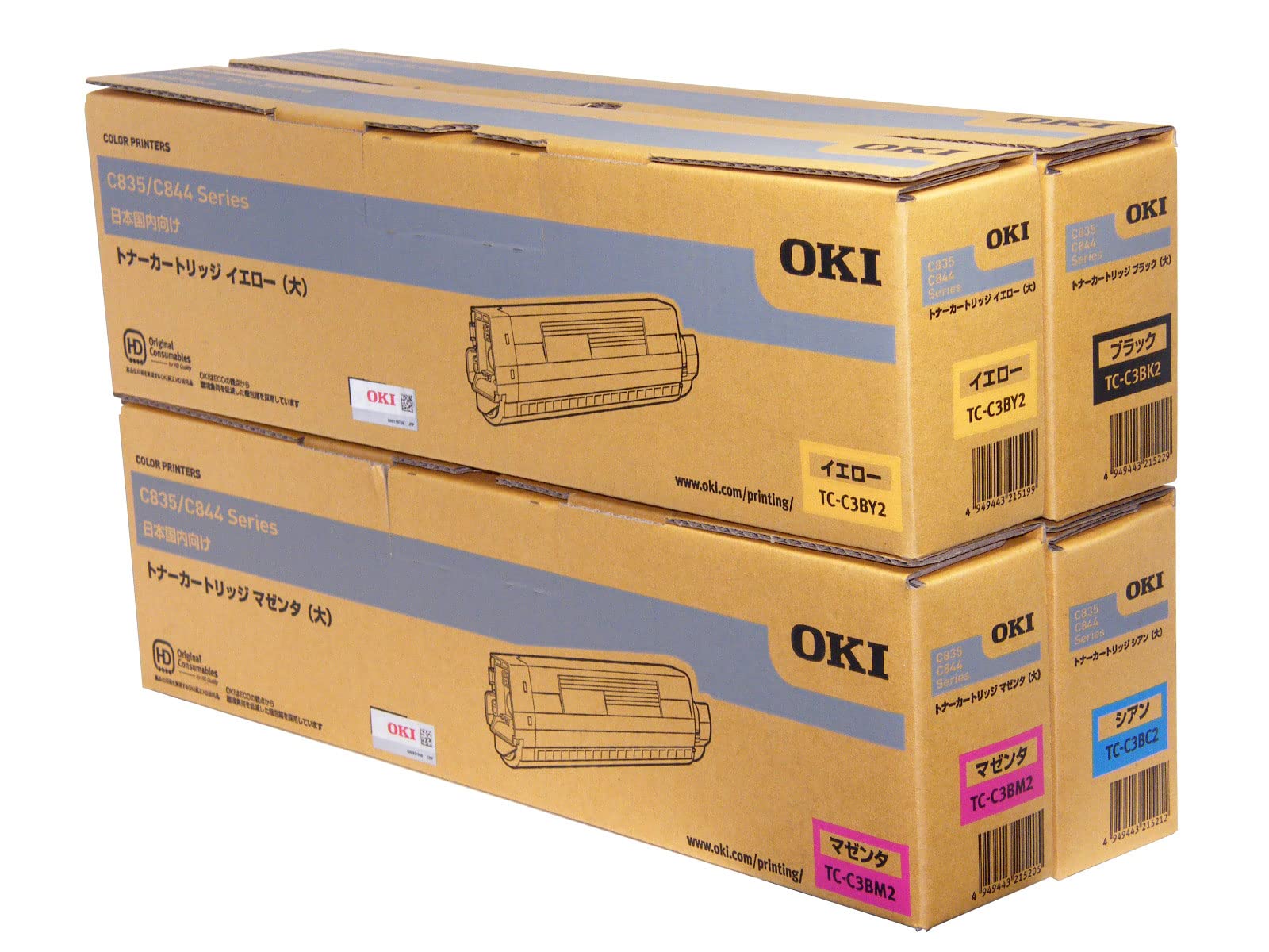 Amazon.co.jp: 【純正品】OKI TC-C3B2 トナーカートリッジ(大容量) 4色