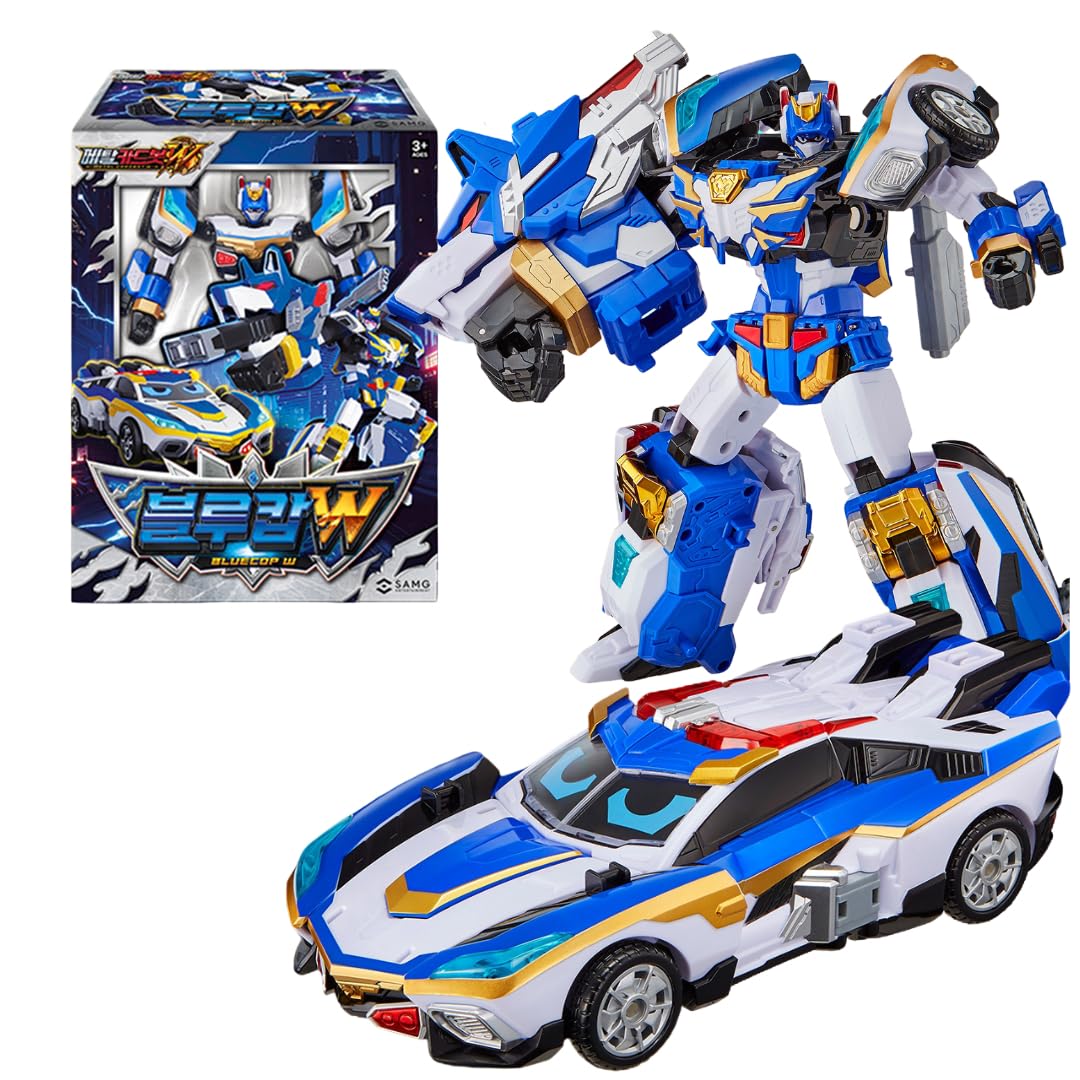 Amazon | メタルカードボットW ブルーコップW 変形ロボットカー 二段