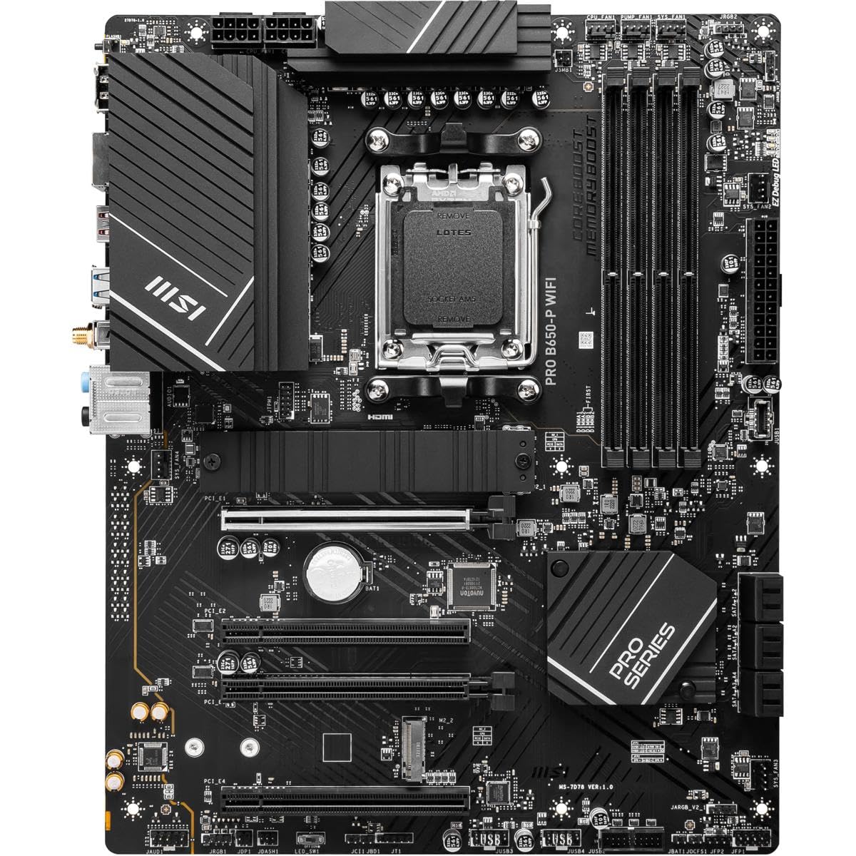 Amazon | MSI PRO B650-P WiFi ProSeries マザーボード (AMD AM5、ATX