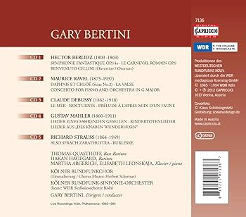 Amazon.co.jp: ガリー・ベルティーニ 5枚組BOX (Gary Bertini